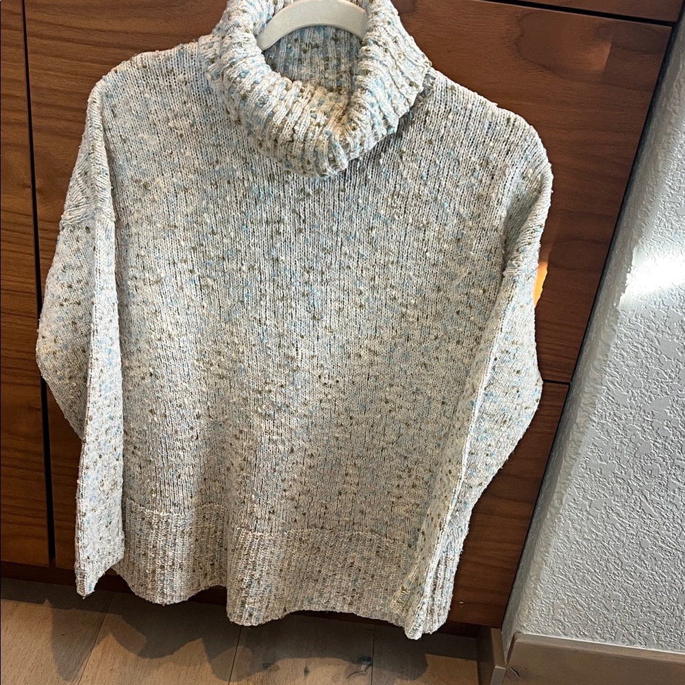 J. Jill Speckled Cream Turtleneck Sweater